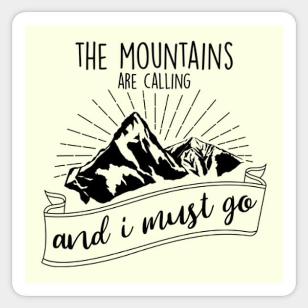 The Mountain Sticker by My Artsam